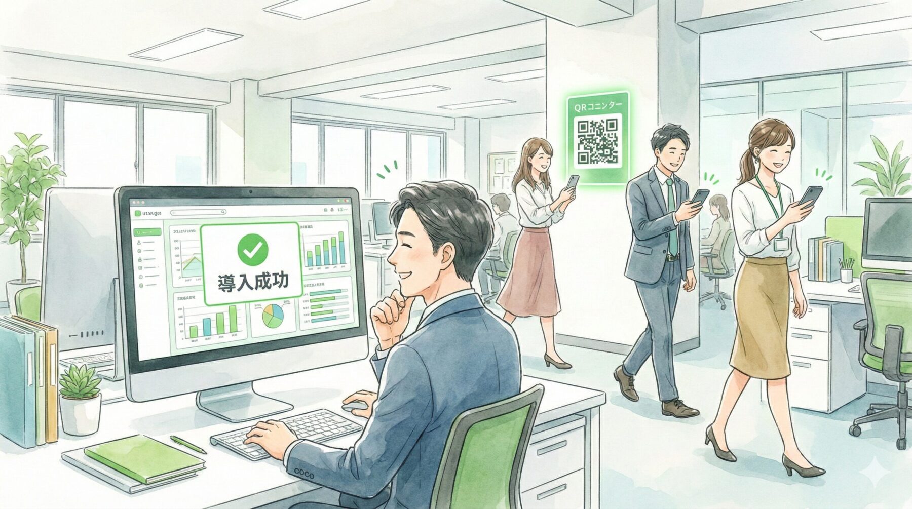 【導入事例】QRコード勤怠の利用で得られる効果