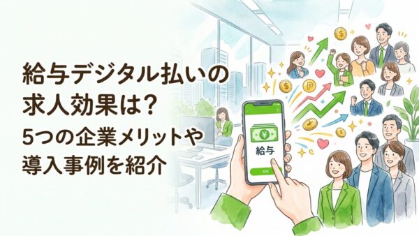 給与デジタル払いの求人効果は？5つの企業メリットや導入事例を紹介