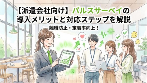 【派遣会社向け】パルスサーベイの導入メリットと対応ステップを解説
