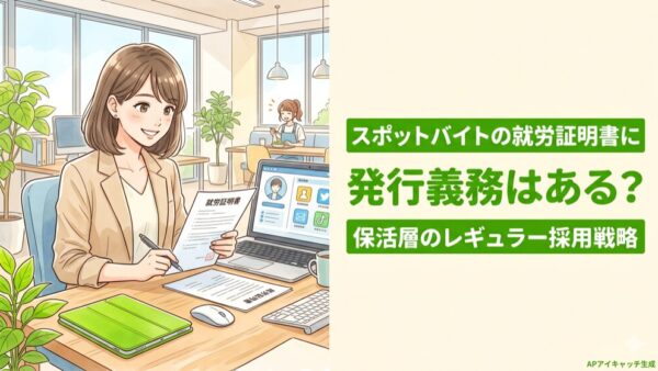 スポットバイトの就労証明書に発行義務はある？保活層のレギュラー採用戦略
