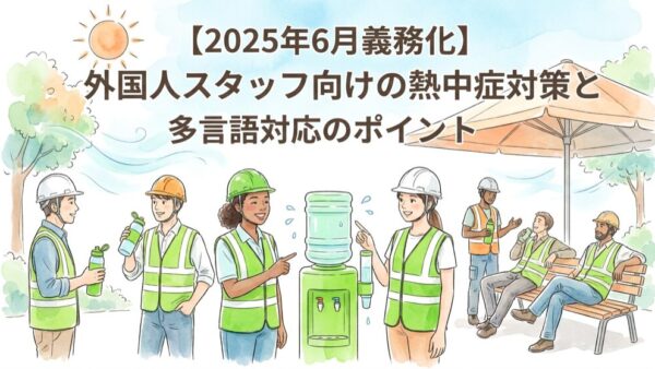 【2025年6月義務化】外国人スタッフ向けの熱中症対策と多言語対応のポイント