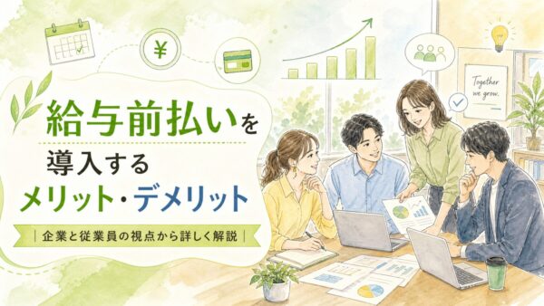 給与前払いを導入するメリット・デメリット｜企業と従業員の視点から詳しく解説