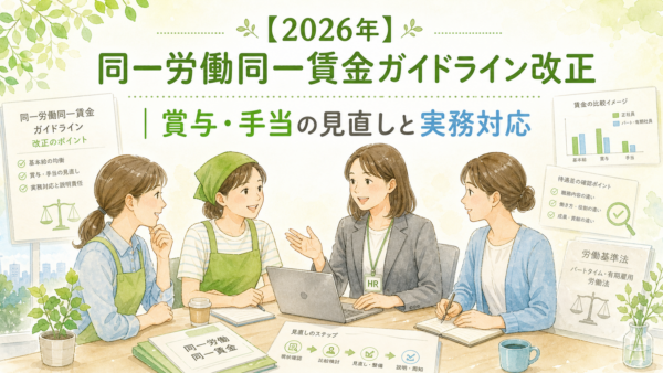 【2026年】同一労働同一賃金ガイドライン改正｜賞与・手当の見直しと実務対応